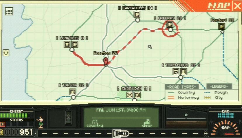 Klar: Eine Karte braucht's auch in &laquo;Keep Driving&raquo;.