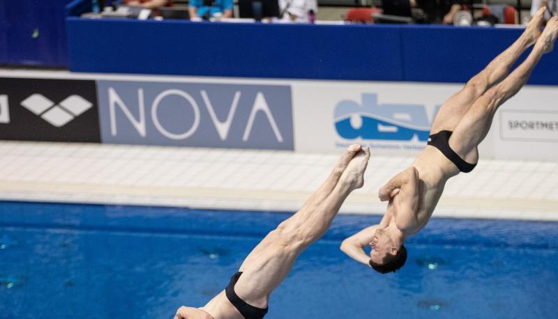 Sind trotz Schreckmoment für Olympia qualifiziert: Lars Rüdiger (l) und Patrick Hausding. Sind trotz Schreckmoment für Olympia qualifiziert: Lars Rüdiger (l) und Patrick Hausding.