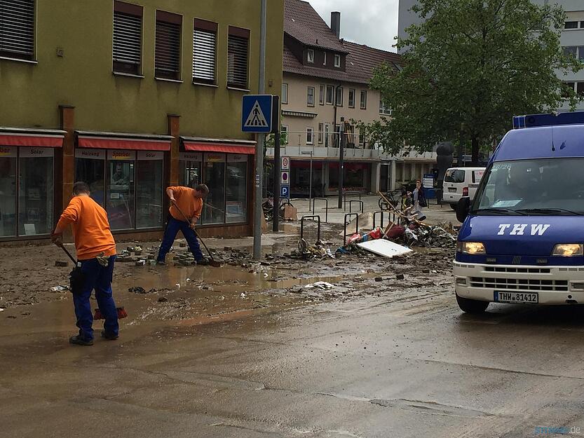 Überschwemmung in Künzelsau | 29.05.