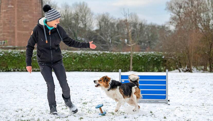 Nicht nur auf dem Hundeplatz sind Anne-Kathrin Weiß und Border Collie Hitch unzertrennlich. Im Sport feiern sie regelmäßig Siege.
Foto: Christiana Kunz