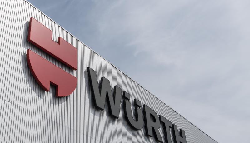 Das Firmenlogo des Spezialisten für Montage und Befestigungsmaterial, Adolf Würth GmbH & Co. Das Firmenlogo des Spezialisten für Montage und Befestigungsmaterial, Adolf Würth GmbH & Co.