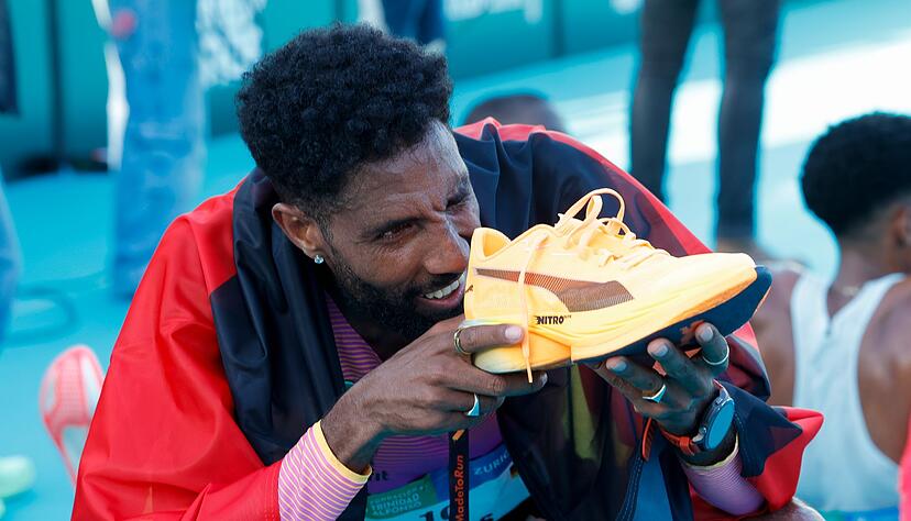 Amanal Petros will seinen deutschen Rekord vom Valencia-Marathon in London verbessern. (Archivbild)