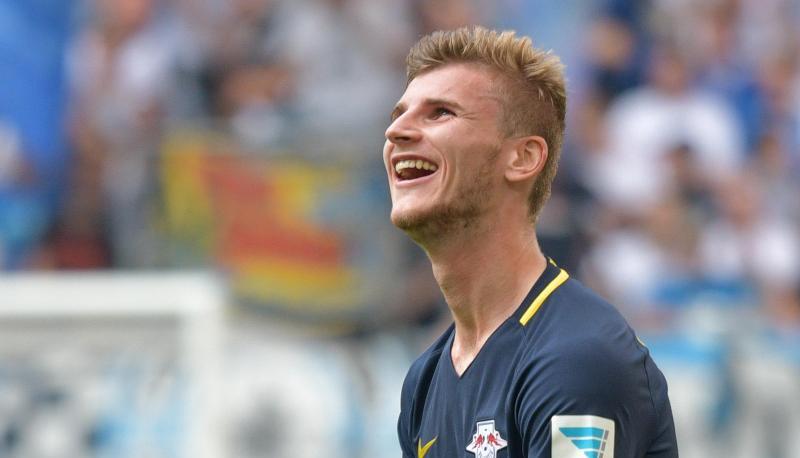 Leipzigs Timo Werner ist der j&uuml;ngste Bundesliga-Spieler mit 100 Spielen. Foto: Axel Heimken