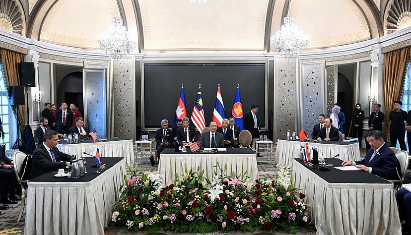 Das Treffen fand am Nachmittag in Malaysia statt.