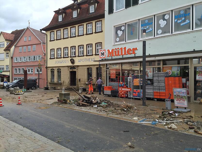 Aufräumarbeiten in Künzelsau | 30.05.