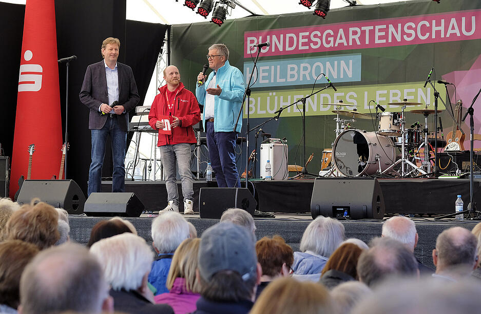 Einweihung der Sparkassebühne auf der BUGA