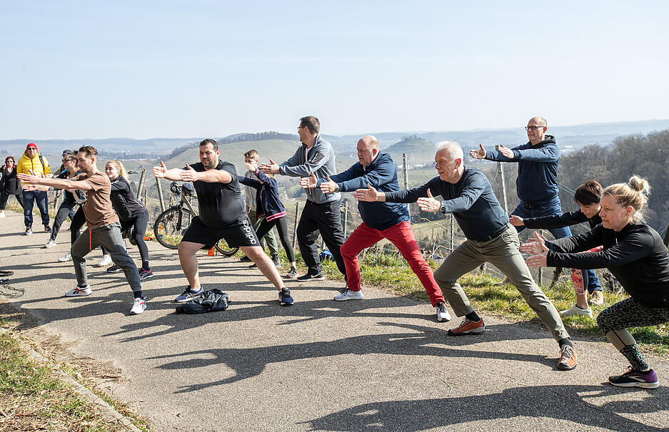 Er&ouml;ffnung des Intersport Trimm-Dich-Pfades am Wartberg