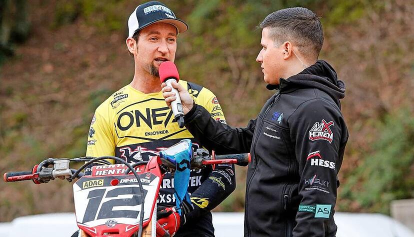 Max Nagl (links) &ndash; dreimaliger Frankenbach-Sieger, Teamweltmeister 2012 und Vize-Weltmeister von 2009 &ndash; wird am Sonntag erneut &bdquo;Am Pfauenhof&ldquo; fahren.