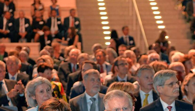 Ex-Ministerpräsident Erwin Teufel und seine Frau Edeltraud waren auch da.