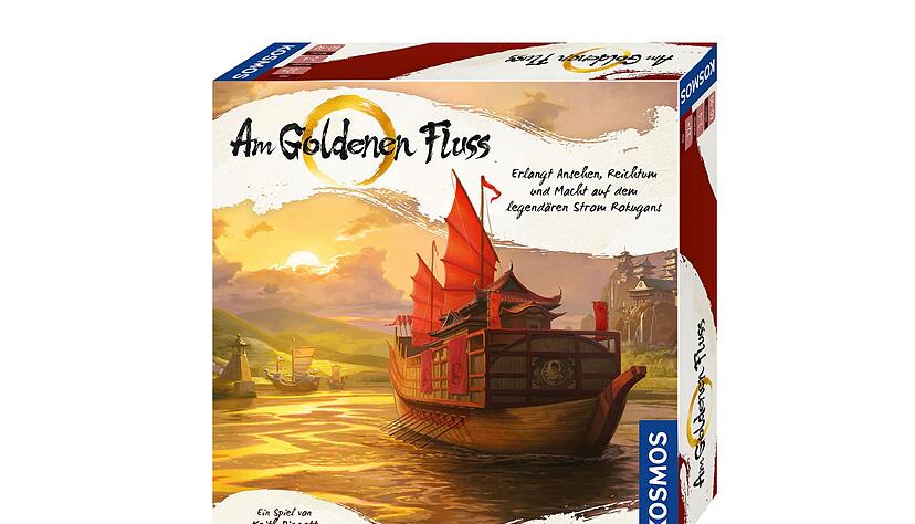 Ein golden glänzender Fluss schlängelt sich über den Spielplan von «Am Goldenen Fluss». Das Spiel für 2 bis 4 Spielende ab 12 Jahren dauert bis zu eineinhalb Stunden. Ein golden glänzender Fluss schlängelt sich über den Spielplan von «Am Goldenen Fluss». Das Spiel für 2 bis 4 Spielende ab 12 Jahren dauert bis zu eineinhalb Stunden.