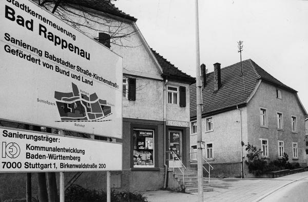 Mit F&ouml;rderung von Bund und Land beginnt Bad Rappenau 1977 die Erneuerung des Stadtkerns.