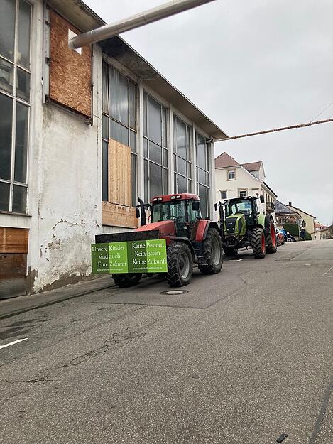 Landwirte aus der Region zeigen ihren Frust beim Dreikönigstreffen der FDP in Eppingen