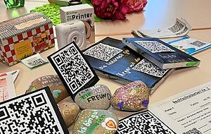 Der QR-Code ist ein zentraler Bestandteil im Unterricht der der Grundschule Dahenfeld.