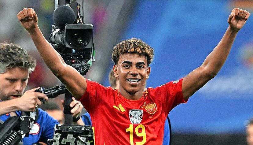 Auch im Finale richten sich die Augen auf den 16-jährigen Lamine Yamal. Auch im Finale richten sich die Augen auf den 16-jährigen Lamine Yamal.