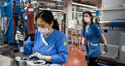 Auch in Mulfingen werden weiterhin effiziente L&uuml;fter produziert. 20 Millionen Euro werden am Standort investiert &minus; und noch viele weitere Millionen weltweit.
Foto: EBM-Papst