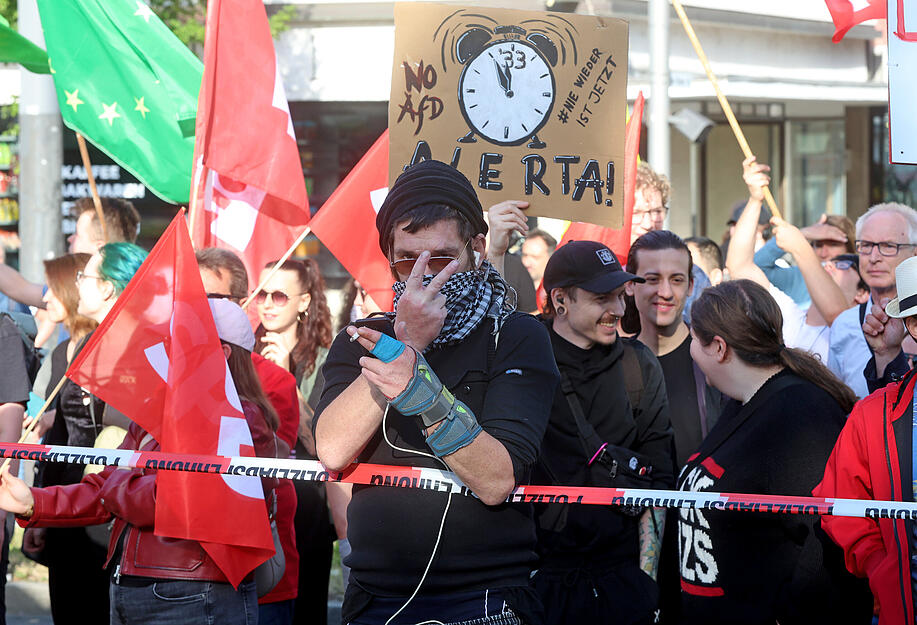 Die Demo begann gegen 7 Uhr am Hauptbahnhof.