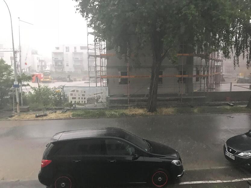 Unwetter tobt &uuml;ber Heilbronn