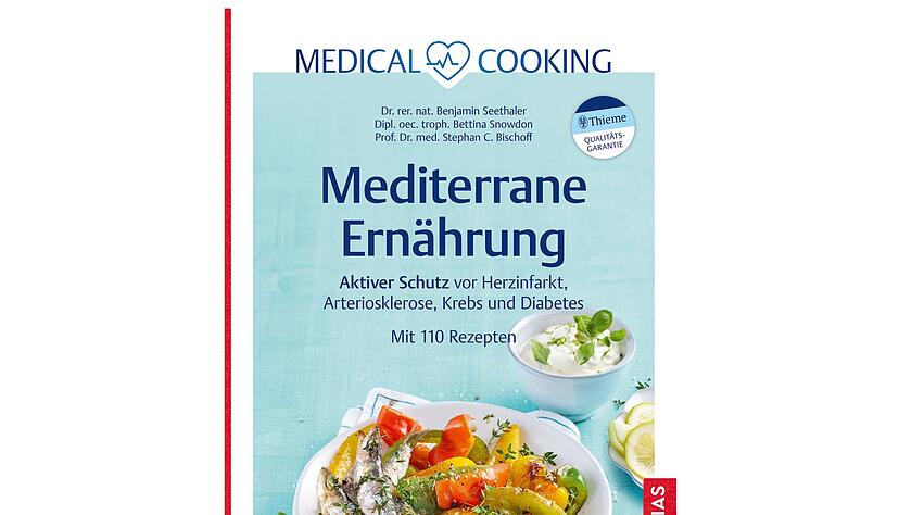 &laquo;Mediterrane Ern&auml;hrung. Aktiver Schutz vor Herzinfarkt, Arteriosklerose, Krebs und Diabetes. Mit 110 Rezepten&raquo;, Benjamin Seethaler, Bettina Snowdon, Stephan C. Bischoff, Trias Verlag, 184 Seiten, 26 Euro, ISBN: 978-3-432-11685-3.