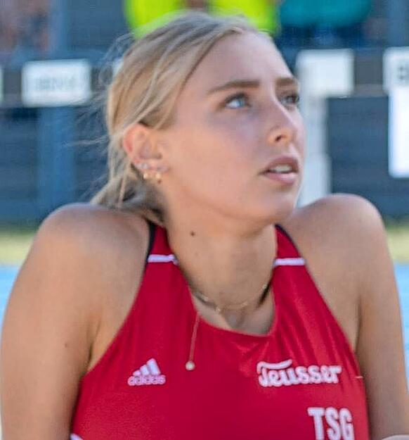 Jara Ellinger (19)
TSG Heilbronn
Bundestrainer Tamas Kiss kürt die deutsche U 20-Meisterin im Hochsprung in seinem Disziplincheck zum Talent des Jahres. Die 19-jährige Untergruppenbacherin, Sechste bei den Aktiven, steigert sich unter ihrem Trainer Harald Ehlke binnen eines Jahres um neun Zentimeter.