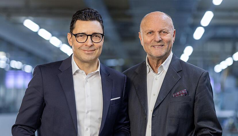 Andreas Ripsam (links) folgt bei AS-Schneider auf Interimschef Franz Joachim Trasser.