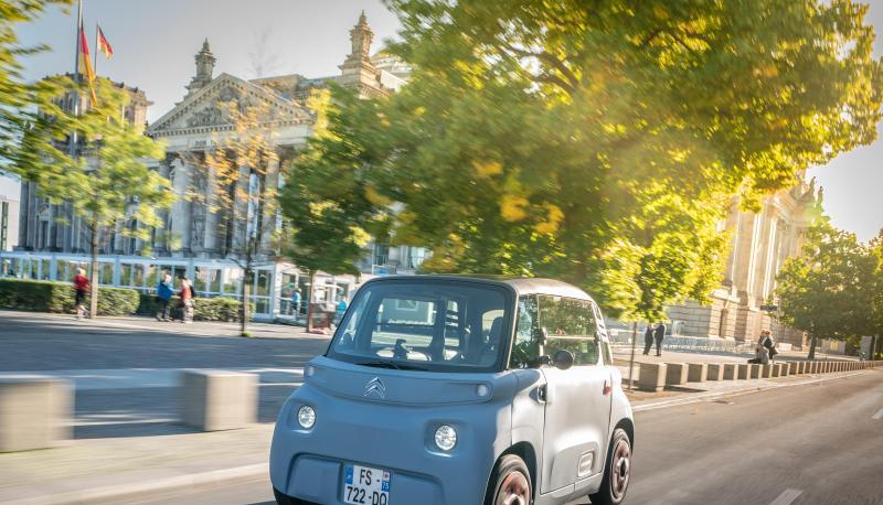Eine Reichweite von 75 km und kaum Platz f&uuml;r Gep&auml;ck: Der Citro&euml;n Ami soll vor allem als g&uuml;nstiger Stadt-Stromer punkten.