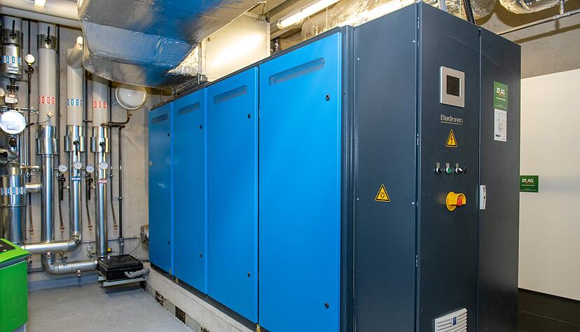 Moderne Blockheizkraftwerke weisen eine h&ouml;here Energieeffizienz auf, als die meisten individuellen Heizkessel in vielen Privath&auml;usern.
Foto: Christiana Kunz