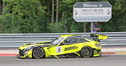 Patrick Assenheimer und seine GetSpeed-Teamkollegen machten im Rennen auf dem Circuit de Spa-Francorchamps insgesamt 31 Plätze gut.
Foto: IMAGO/Eibner