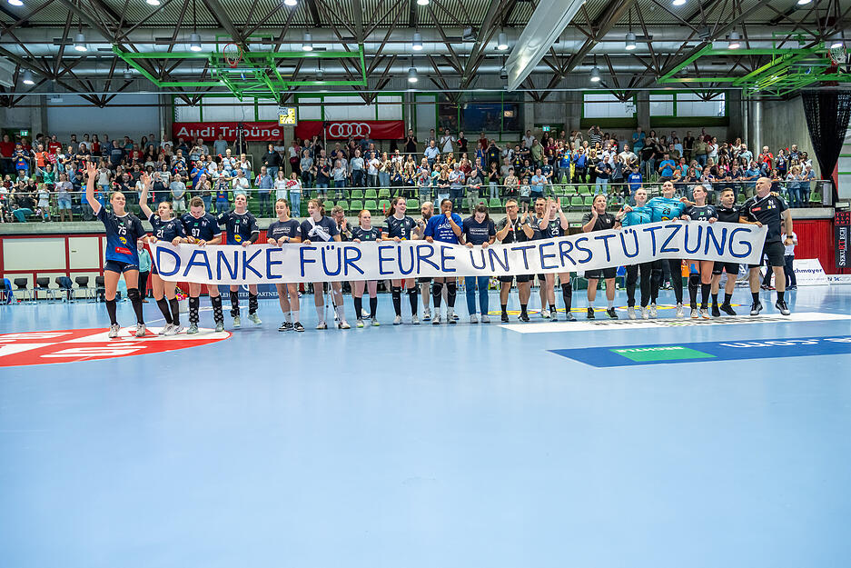 Dank an die Fans: Sport Union Neckarsulm besiegt den HSV Solingen Gäfrath und erreicht den Klassenerhalt.