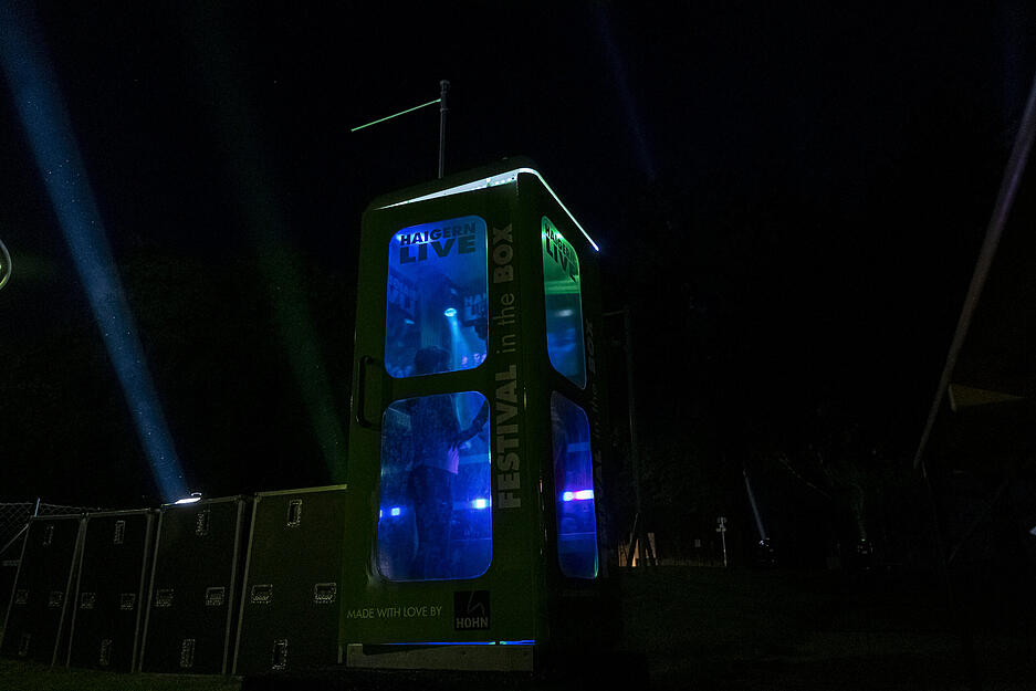 Haigern-live in einer Festival-Box Haigern-live in einer Festival-Box