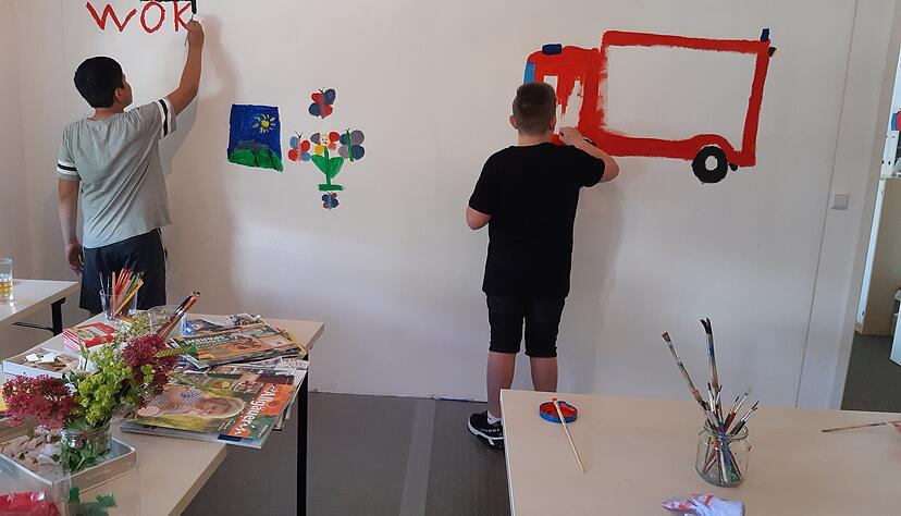 In den R&auml;umlichkeiten in der Allee 29 haben die Trauergruppen zahlreiche M&ouml;glichkeiten, sich kreativ auszutoben.