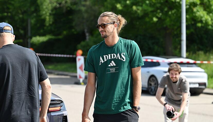 Zverev ist in Stuttgart angekommen.