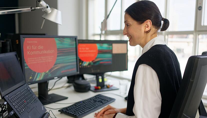 Unterstützen, beraten, aufklären: Karoline von dem Bussche geht davon aus, dass sie ihre Rolle als Prompt Editor nur temporär ausfüllen wird. Unterstützen, beraten, aufklären: Karoline von dem Bussche geht davon aus, dass sie ihre Rolle als Prompt Editor nur temporär ausfüllen wird.