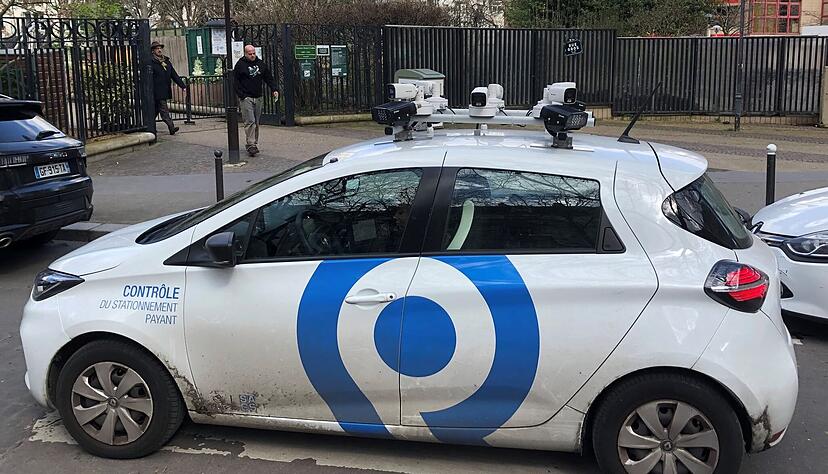 Autofahrer in Straßburg kennen sie schon: Scan-Fahrzeuge im Einsatz gegen Falschparker. Autofahrer in Straßburg kennen sie schon: Scan-Fahrzeuge im Einsatz gegen Falschparker.