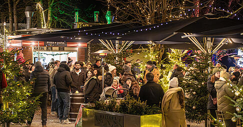 Der Winterzauber im Trappensee-Biergarten war in diesem Jahr gut besucht.