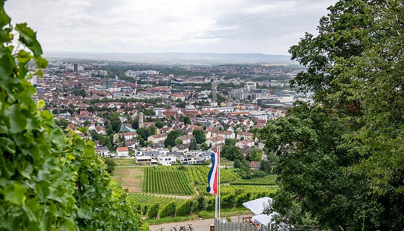 Ganz schön grün: Heilbronn vom Wartberg aus gesehen. Ganz schön grün: Heilbronn vom Wartberg aus gesehen.
