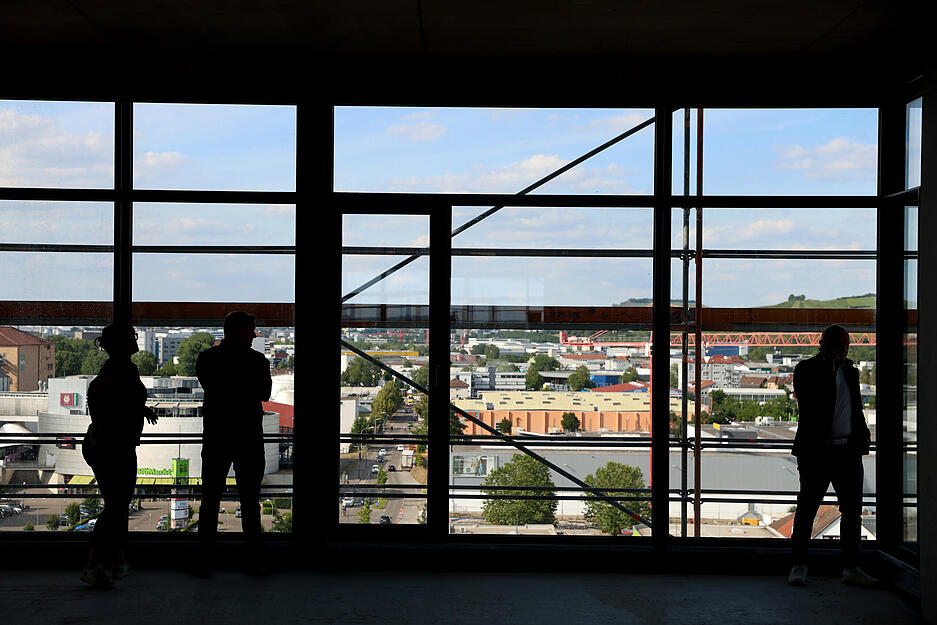 Einblicke in den neuen hip-Turm im Innovationspark Heilbronn