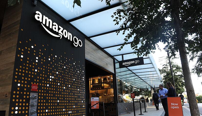 Die Gesch&auml;fte von Amazon Go kamen ohne Kassen aus. (Archivbild)