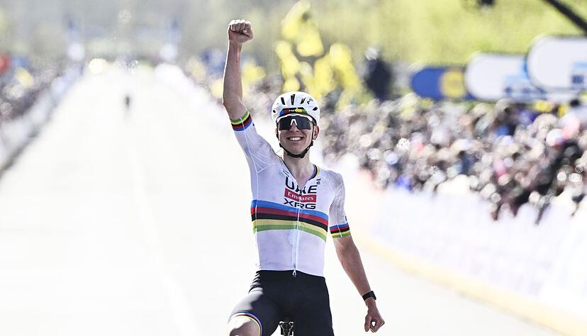 Tadej Pogacar gewann zum dritten Mal die Flandern-Rundfahrt.