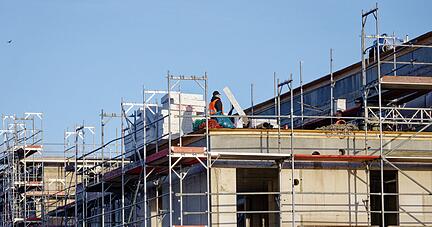 Ein Neubaugebiet in H&uuml;rth-Efferen (Nordrhein-Westfalen).