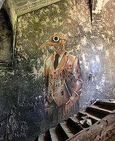 Ein Graffiti-K&uuml;nstler hat sich an dieser Wand verewigt.