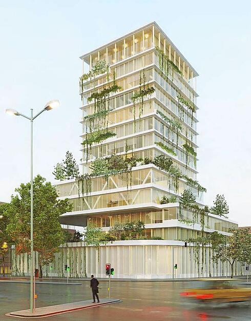 An der Ecke Mannheimer Straße/Schaeuffelenstraße in Heilbronn ist am Rande des Bildungscampus ein Hochhaus geplant (Visualisierung).