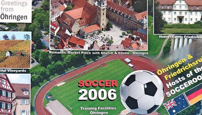 Öhringen hat viele fußballerische Vorzüge, wie diese Postkarte der Buchhandlung Rau von 2006 dokumentiert − doch das hat diesmal nichts gebracht. Öhringen hat viele fußballerische Vorzüge, wie diese Postkarte der Buchhandlung Rau von 2006 dokumentiert − doch das hat diesmal nichts gebracht.