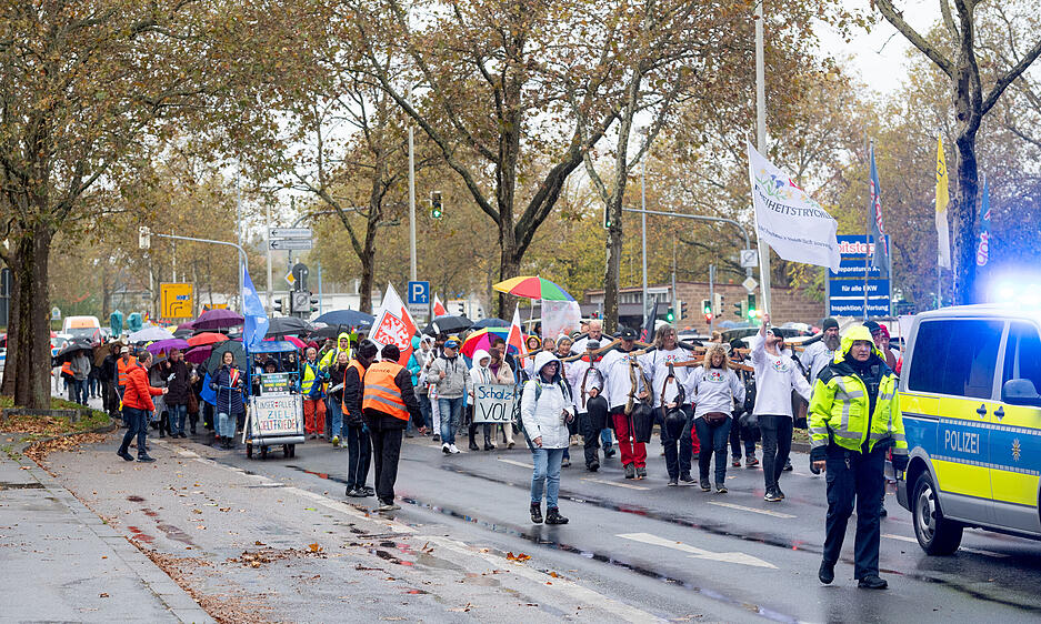 750 Teilnehmer bei Demo in Heilbronn gegen Ampel