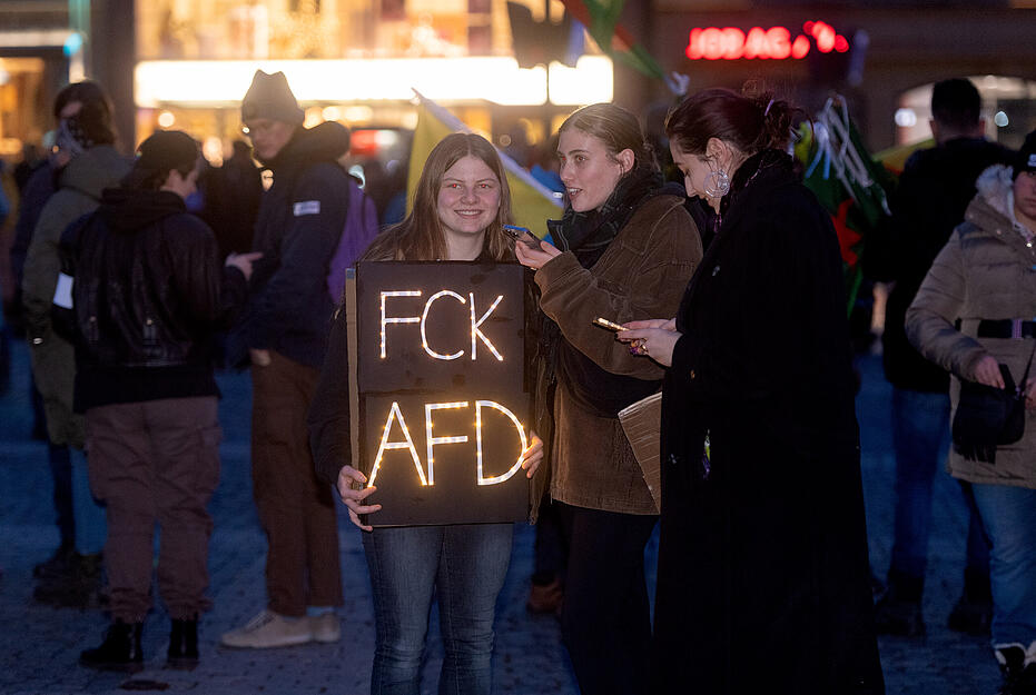 Demo gegen Rechtsextremismus und für Demokratie in Heilbronn