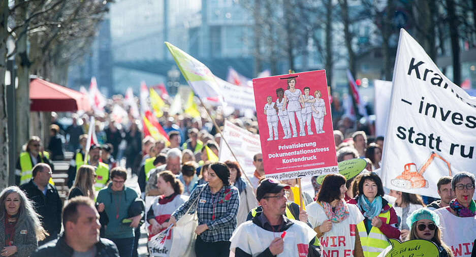 Verdi-Warnstreik in Heilbronn