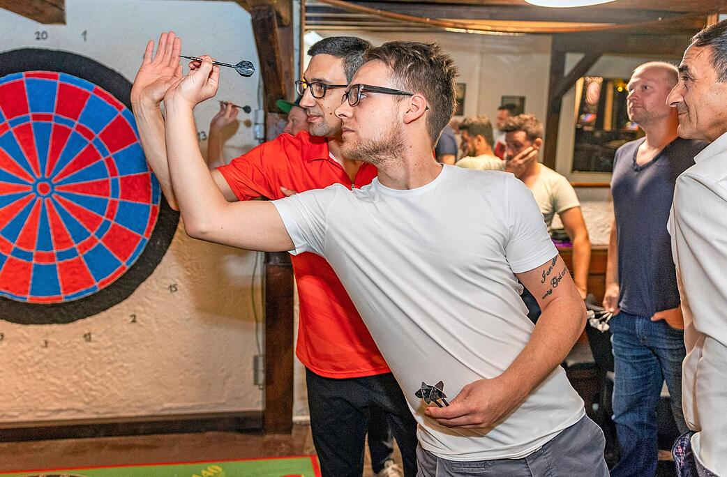 In Heilbronn gab es Tipps von den DartsKönnern STIMME.de