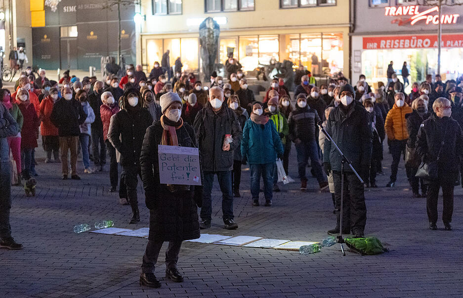 Corona-Gegendemo in Heilbronn