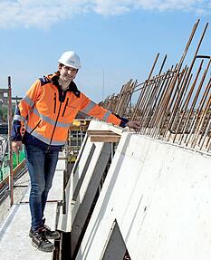 Geschäftsführer Fabian Caca ist mit dem Baufortgang zufrieden. Geschäftsführer Fabian Caca ist mit dem Baufortgang zufrieden.