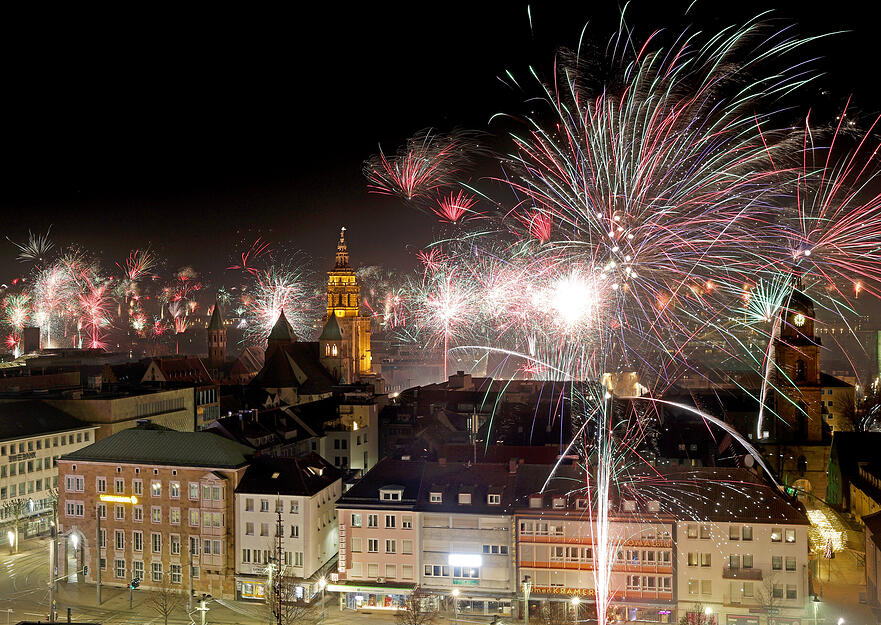 Silvester im Parkhotel Heilbronn 2023/2024, Feuerwerk