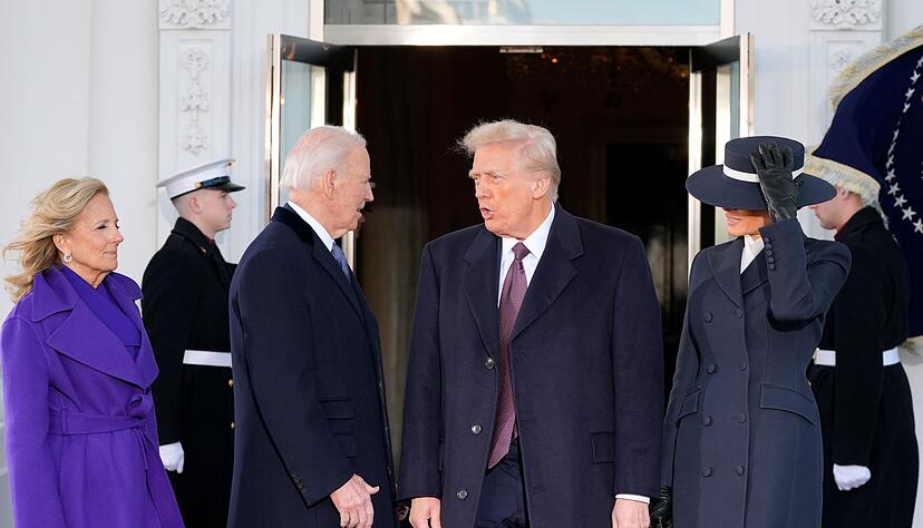 Joe Biden begr&uuml;&szlig;te Donald Trump mit den Worten: &laquo;Willkommen zu Hause&raquo;.